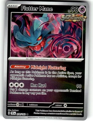 Pokemon SV05: Temporal Forces Card 078/162 Flutter Mane Reverse Foil - Image 1 of 4