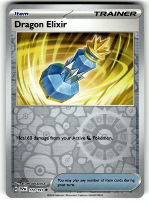 Pokemon SV08 Surging Sparks Dragon Elixir 172/191 Reverse Holo - Image 1 of 4