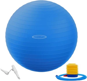 Anti-Burst Slip Resistant Exercise Ball - 34-inch Blue, 2,000-Pound Capacity,... - Picture 1 of 7