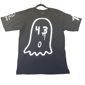 Trouble Andrew x HOONIGAN 43 T-Shirt Men's Lg Black Ghost Graphic Short Sleeve - Picture 1 of 7