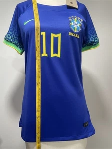 2022/23 Brazil Away Jersey #10 Neymar Jr XL Nike World Cup Brasil NEW - Picture 1 of 9