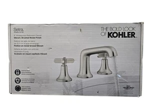 Grifo de baño KOHLER K-R29666-3D-BN Setra 8" amplio níquel cepillado vibrante - Imagen 1 de 10