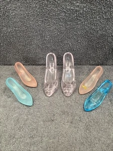 Lote de trabajo de 6 preciosos pisapapeles de vidrio / zapatos de señora incl. (2 iguales en rosa) - Imagen 1 de 14