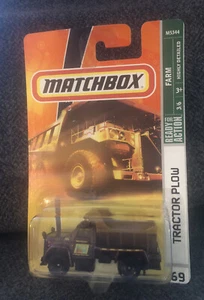 NEW - 2007 - Matchbox - Farm 3/6 #69 - Tractor Plow Seed  Spreader - Brown - Picture 1 of 3