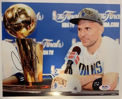 Jason Kidd Autographed/Signed Dallas Mavericks 8x10 Photo PSA - Image 1 of 2