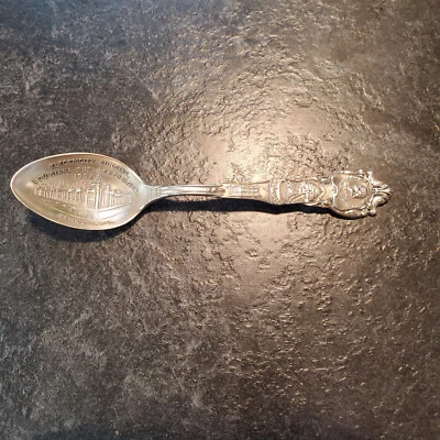 1904 年纯银路易斯安那购买博览会圣路易斯纪念品勺子 4 1/2 — 第 1/4 张图片