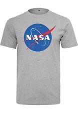 MISTER TEE Maglia T-shirt uomo girocollo manica corta NASA Over Sizes Grey