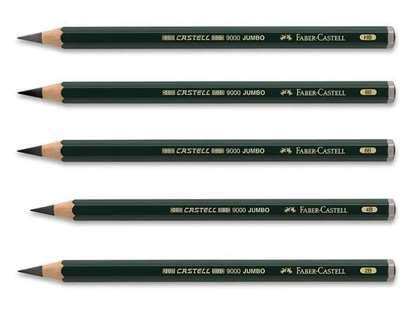 Faber-Castell Castell 9000 Jumbo Artist Sketching Pencils - Image 1 of 1