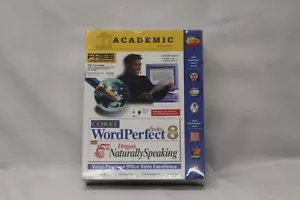 Corel Word Perfect Suite 8 With Dragon Naturally Speaking Academic Edition - Picture 1 of 4