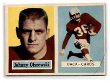 1957 Topps #62 Johnny Olszewski Chicago Cardinals 202347