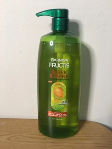 New Garnier Fructis Sleek & Shine Soothing Shampoo For Frizzy Dry Hair Pump 40oz - Picture 1 of 5