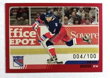 2003-04 O-Pee-Chee Pavel Bure # Red Line #4/100 New York Rangers OPC