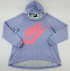 Nike Sportswear Tech Fleece Sweater Women XL Pullover Hoodie Purple Pink B47