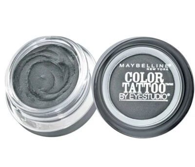 MAYBELLINE EYESTUDIO COLOR TATTOO AUDACIOUS ASPHALT 24hr CREAM GEL EYESHADOW - Image 1 of 2