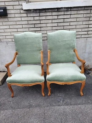 Par de sillas de salón francesas country siglo XIX completamente reformadas Foto 1 de 4