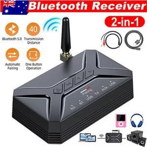 Bluetooth 5.0 Transmitter Receiver 3.5mm AUX To RCA Wireless Audio Adapter 2025 - Picture 1 of 14