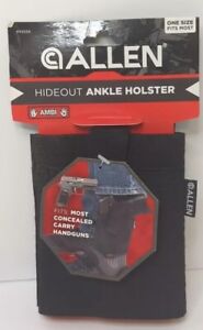 ALLEN Carry Hideout Ankle Holster One Size Black Ambidextrous 44255