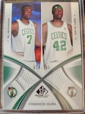 2005-06 SP Game Used Al Jefferson Tony Allen Fabrics Dual #AF2-AT Boston Celtics