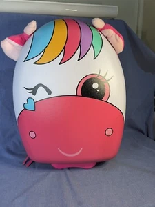 Einhorn Rollgepäck 16" Hart zum Tragen Reisekoffer mit blinkenden Rädern - Bild 1 von 12