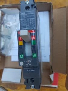 DISYUNTOR DE CIRCUITO ABB SACE T-MAX T1 B 160 In=80A, I3=800A polo único - Imagen 1 de 2