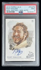 2019 Topps Allen & Ginter Non-Baseball Full-Size Auto Post Malone PSA 9 POP 5