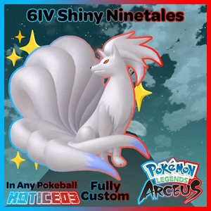 ✨Shiny Alolan Ninetales / Alpha Max Stat✨ Pokemon Legends: Arceus 🚀Fast Trade🚀 - Picture 1 of 4