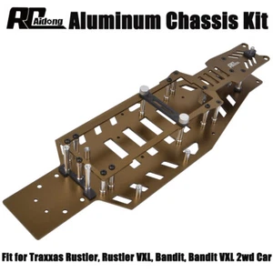 Chasis inferior de aluminio para Traxxas 2x2 Rustler/Rustler VXL/Bandit XL5 3728 piezas - Imagen 1 de 11