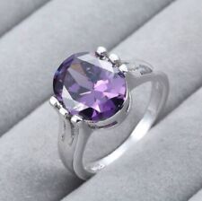 costume jewellery Faux simulated Tanzanite   925 silver  marked ring size N