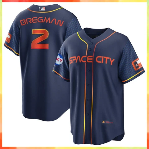 Alex Bregman #2 Houston Astros 2023 City Connect Baseball Shirt Jsy Print Cover