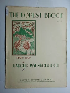 the forest brook harold wansborough sheet music very rare vintage copy USA solo - Picture 1 of 4