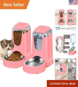 Pet Feeder and Water Dispenser Set with Anti-Slip Base for Indoor & Outdoor Use - Picture 1 of 9