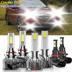 Kit combinado de faros LED blancos + luces antiniebla para Subaru Forester 2006-2008 - Imagen 1 de 11