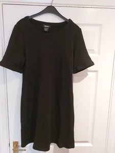 DKNY Black Shift Wool Type Dress, Size Med/10, Cocktail Party Smart. Warm Fabric - Picture 1 of 3