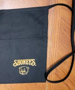 VTG Shoney’s Bear Waist Apron Restaurant Employee Uniform Tie Pockets Waitress - Picture 1 of 5
