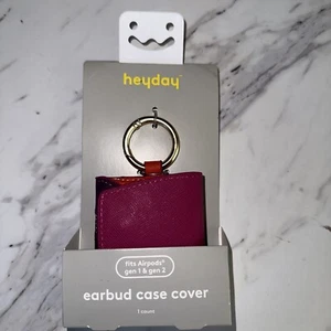 Heyday Leather Earbud Case Cover For Apple AirPods Gen 1 And 2 - Picture 1 of 3