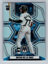 2022 Mosaic Bryan De La Cruz PRIZM ROOKIE CARD #230 - Miami Marlins