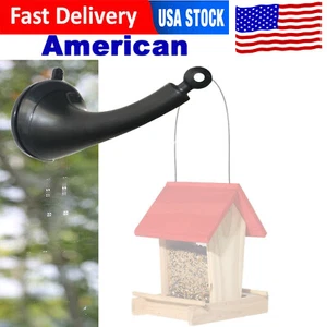 US Window Bird Feeder Wild Table Hanging Suction Viewing Seed Tool Chime Hanger - Picture 1 of 8