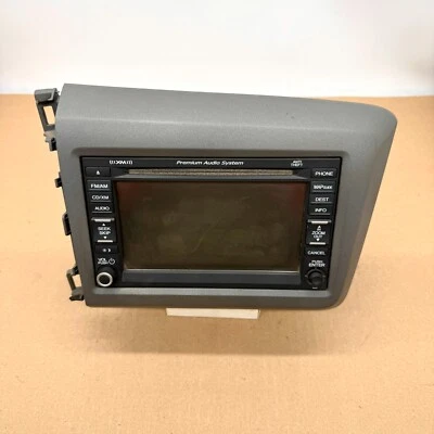 Receptor de audio CD AM FM estéreo radio Honda Civic 2012 fabricante de equipos originales 39540-TS8-A51 Foto 1 de 4