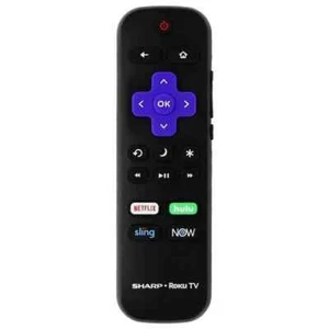 Original SHARP ROKU TV Remote Control LC-RCRUS-20 with Netflix Hulu Sling NOW - Picture 1 of 3