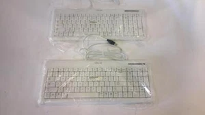 *New Lot of 2* ASUS Ultra Flat USB Keyboard Y-BP62a 820-001890 - Picture 1 of 4