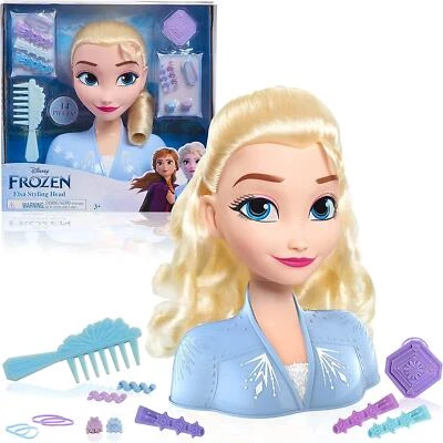 NEW Disney Frozen Elsa Styling Head With Accessories