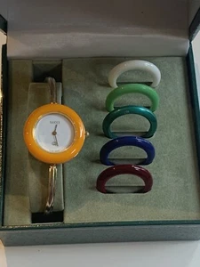 w/Box New Battery GUCCI 11/12.2 change bezel 6colors Qz Women's Watch SWiss Made - Picture 1 of 11