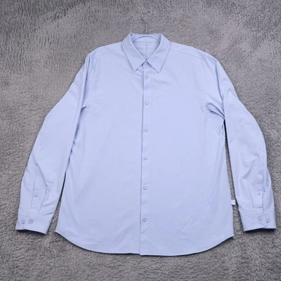 Lululemon New Venture Shirt Mens XL Blue Long Sleeve Button Up Performance - Image 1 of 4