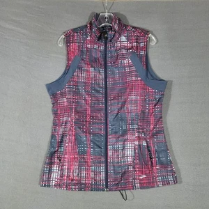 Brooks Women's Windbreaker Vest Multicolor Size Large Vented Reflective Running - Picture 1 of 13