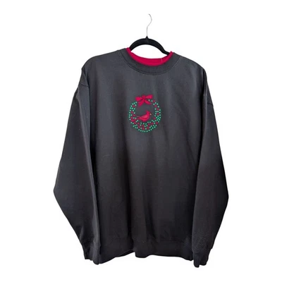 NUEVA M&C Ropa Deportiva Bordada Cardinal Vacaciones Sudadera Talla 1X Foto 1 de 4