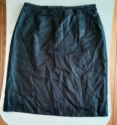 United Colors of Benetton Women's Black Shiny Skirt size 40 EU/size 12 UK - Image 1 of 4