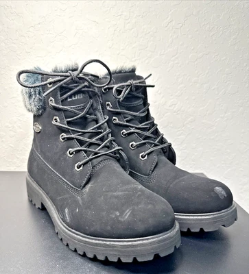 Lugz Women’s Work Boots Empire Hi- Faux Fur -Black Size 8.5 - Image 1 of 4