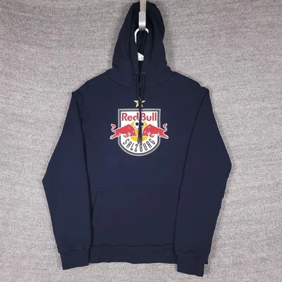 Sudadera con Capucha Red Bull Salzburg Para Hombre Mediana Azul Marino FC Fútbol Pullover Foto 1 de 4
