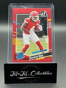 2023 Panini Donruss Rated Rookie Press Proof Red Rashee Rice #350 KC Chiefs RC - Picture 1 of 2