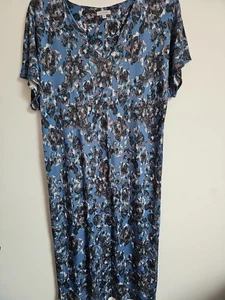 Jigsaw Dress Relaxed Fit Boxy Abstract Print Midi Size M - Picture 1 of 6